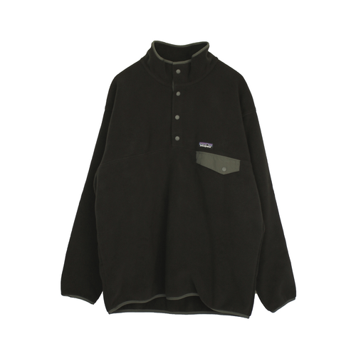 patagonia / Men's Synchilla® Snap-T® Pullover / Black x Forge Grey 